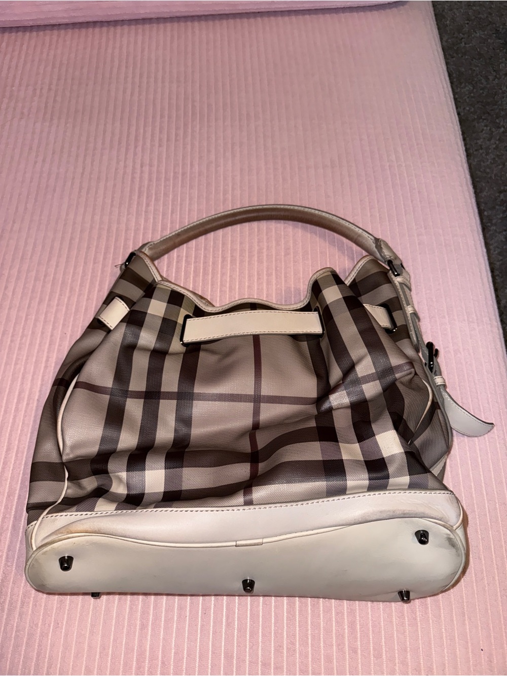 Burberry "Smoked Check" Walden Hobo bag